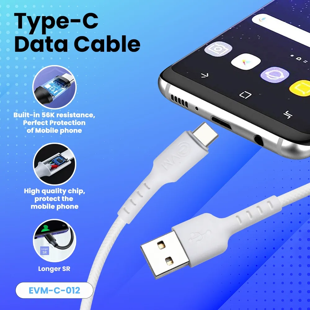 EVM Type-C Charge & Sync Cable EVM-C-012-W view 8